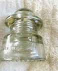 Insulator Clear Glass Hemingray-20 Vintage Made In Usa