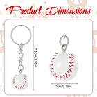 Mini Baseball Keychain 1 8  Sports Theme Key Chain Party Favors Backpack Charm