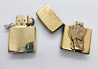 Vtg 1997 Zippo Brass Barrett Smythe Full House Surprise Hidden Cards Ace Poker