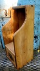 Antique Primitive Wooden Wall Box Pocket Dovetailed Drawer Attic Surface Patina 