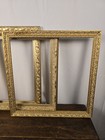 Set Of 3 Ornate Barque Style Gold Wood Wall Hanging Picture Frames Art Gallery 