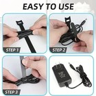 100 Pack Reusable Cable Ties 6 Inch Nylon Hook Loop Straps Cord Wire Organizer