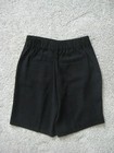 Loft Black Pleated Front Fluid Bermuda Shorts Xxsp Nwt
