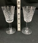 Magnificent Set Of 6 Waterford Crystal Alana Water Goblets   Wine Glasses  Mint