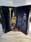 Vintage Conn Brass Cornet W Case 3 Valve Repair Or Parts Trumpet