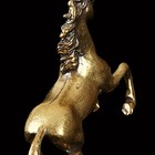 2pc Vintage Antique Brass Horse Figurine - Solid Brass Long Tail Equine Miniatur