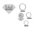 3pk 18-20-30mm 925 Solid Sterling Silver Hoop Earring-endless Hoop Earrings Set