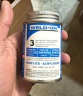 Weld-on  3 Solvent Cement 4 Fl Oz     Fast Set For Acrylics  1 4 Pint  Exp 04 2026