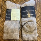 2 Pair Virgin Atlantic Bombas Comfy Socks Large Color N a
