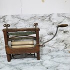 Antique Biddle Hardware Co Wooden Hand Crank Clothes Wringer Primitive