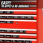 Toolbox Organization Magnetic Labels-80 Large Tool Chest Organizer Labels