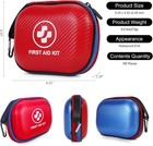 Small First Aid Kit - 185 Pieces Waterproof Emergency Kit For Home  Car  Office 