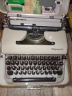 Vintage Olympia Sm4 Typewriter In Case  One Owner  Original Paperwork 