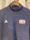 Adidas New England Revolution Soccer Jacket Adult Medium Blue Climalite Mls