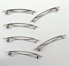 4  Long Hair Barrettes Clips 25  pieces 100mm French Style Metal Blanks No-nickel