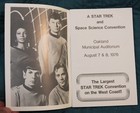 Star Trek Science Fiction Program 1976  oakland Ca  