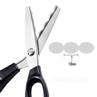 Fabric Pinking Shears  Professional Stainless Steel Handled Scissors  Black     