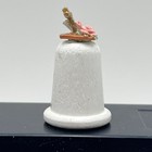 Vtg Wood Thimble Bible   Cross On Top Hand Crafted Religious Faith Artist Signed