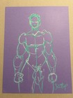 Nude Male Black Drawing- Original Fine Art- Direct From   Signed By Artist