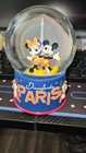Disney Disneyland Paris Mickey   Minnie Mouse Eiffel Tower Snowglobe