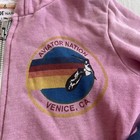 Aviator Nation Full Zip Hoodie Kids Girls 6 Pink Pockets