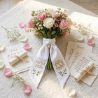 Embroidered Custom Prom Bouquet Sash 2026  Personalized Monogram Ribbon Wrap