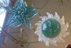 Celestial Night White Green Dragon Magnets Set Of 4 Epoxy Resin 
