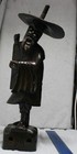 Antique Large Japanese Wooden Hand-carved Fisherman Statue 23 