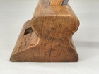 Vintage J Moseley Wooden Granny s Tooth Router Plane 9 16  Iron Woodworking Tool