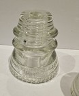 Vintage Set Of 3 Clear Glass Insulator  Hemingray And Armstrong 