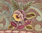 Vtg Folk Art Hooked Wool Rose Floral Bouquet Flower Oval Rug 99  X  74  Colonial