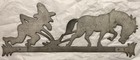Mcm Decorative Vintage Farmer Plow   Horse Bracket Wall Mount For Hanging Sign