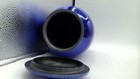 Adult Blue Metallic Memorial Urn For Human Ashes Fullsize Handmade Holds