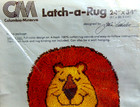 Sealed 1979 Columbia-minerva Leo The Lion Latch-a-rug Hook Rug 24 X 34 Usa
