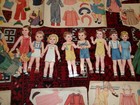 Nursey School Dolls  Partially Cut Vintage Whitman Paper Dolls  1953