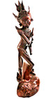 Fine Balinese Dewi Uma With Lotus Flower Hand Carved Teakwood Narta Mas Bali 17 