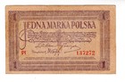 Poland Poland Banknote 1 Marka Polska 1919 P19 Vf Good Condition