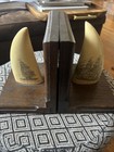 Artek Sperm Whale Tooth Replica Bookends John F  Kennedy Collection 