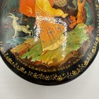 Vintage Signed Russian Lacquer Box Hand Painted Palekh Fairy Tale