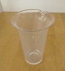 Antique Whitall Tatum 1 Pint 16 Oz Flat Bottom Glass Beaker Measuring Cup