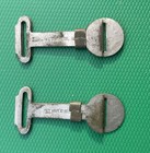 1886 Fancy Etched Clothes Clips Strap Adjusters