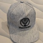 Jagermeister Gray Adjustable Snapback Baseball Cap Hat Embroidered Logo