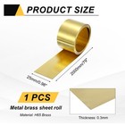 Brass Sheet Roll  0 3 X 25 X 2000mm Metal Flashing Brass Foil Roll  Gold