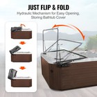 Uimoso Hot Tub Cover Lift Hydraulic 69-96 5 In Width Adjustable For Hot Tub Spa