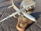 Vintage Allyn Marketing Aids Douglas C-133 Cargomaster Desk Set Globe Clock