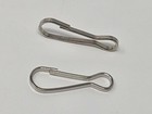 100 Pcs Silver Nickel Plated Steel Lanyard Hooks Clasps Craft Hardware Blanks