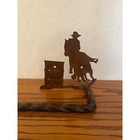 Iron Barrel Racing Cowboy Towel Bar 
