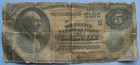  5 1882 Date Back Southern National Bank Louisville 5195 National Currency Note