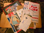 Vintage Ephemera Lot Postcards Stamps Advertising Memorabilia