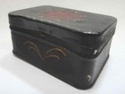Antique Early Pa Dutch Folk Art Painted Tin W Lid Star Lancaster Tole Star Aafa